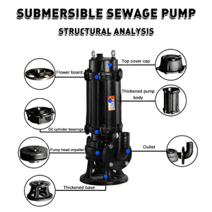 <span class=keywords><strong>Pompe</strong></span> submersible à large goulot pour eaux usées, conçue pour les impuretés solides et les grosses particules, idéale pour le relevage des eaux usées domestiques en zone rurale - Product Image 4