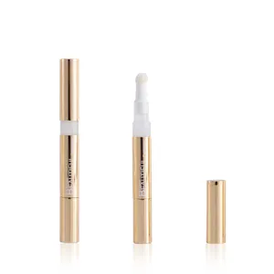 New Aluminum 2ml Empty Lip Plumper Eye Cream Conceal Nail Oil Pen Empty Cosmetic Twist Pen Lip Gloss Tube