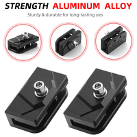 Support de montage universel CNC sans perçage pour capot de voiture, barre lumineuse de travail, pince de montage pour SUV 4X4 hors route