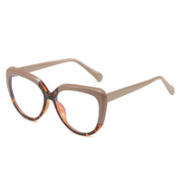 Monturas de Gafas de Moda con Aro Completo y Diseño de Ojo de Gato, Lentes Fotocromáticas, Patrón Geométrico, Lentes de PC, Unisex, para Todas las Formas de Rostro