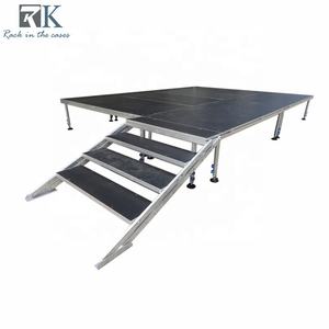 Escenarios Portátiles de Fácil Instalación de 1x1m, Escenario Móvil de Aluminio para Conciertos al Aire Libre - Product Image 2