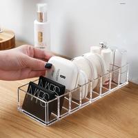 8 Fentes Acrylique Maquillage Organisateur Rectangle Compact Poudre Titulaire pour Blush Fard À Paupières Rouge À Lèvres Maquillage Affichage Mallette De Rangement