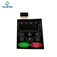 Kustom Harga Murah timbul On/Off tombol tekan tombol membran untuk peralatan rumah tangga Keypad Keyboard Panel