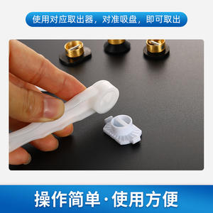 Extracteur de lentilles manuel à ventouse avec poignée en silicone pour équipement de lunetterie, outil d'extraction en plastique de qualité industrielle - Product Image 5