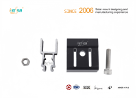 Penjepit Samping yang Dapat Disesuaikan 30mm AL6005 T5 Anodized Compression Spring untuk Sistem Rak Surya Atap Rel Seri SR ART SIGN