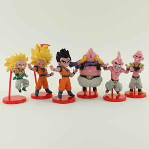 6 pc/ensemble DBZ figurine d'action ensemble créatif Anime Super Saiyan oeuf Capsule Figure jouets dessin animé Vegeta <span class=keywords><strong>Goku</strong></span> PVC Figure modèle - Product Image 1