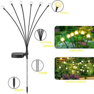 Solar Garden Lights Led Outdoor Solar Powered Firefly Lamp For Yard Lawn Patio Ground Lighting Water Resistant 3 Year Warranty - Product Image 4