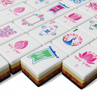 Permainan Papan Mahjong Eksklusif Stok AS Lokal, 160 Ubin Berat dalam Kotak Aluminium Kokoh untuk Permainan Papan Klasik, Dapat Dikirim