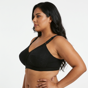 <span class=keywords><strong>Playtex</strong></span> Sujetador clásico sin aros con encaje floral tejido y tirantes ajustables para mujer, paquete de 2, blanco/blanco 95B - Product Image 3