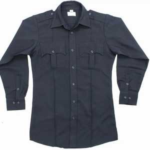 Royal Security <b>Uniform</b> Shirt Men Short Sleeve Polyester Blue <b>Airline</b> Work Wear Custom Made - Product Image 6