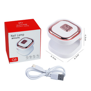 Lampe à ongles UV LED carrée portable mini professionnelle pour le nail art - Product Image 2
