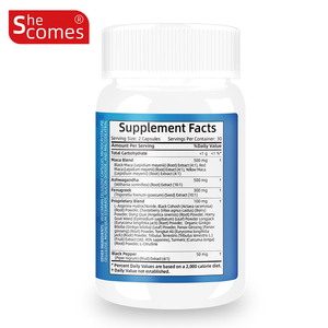 Suplemento Personalizado Shecome de Ashwagandha, Raíz de Maca y Fenogreco para Apoyo Energético en Adultos, Cápsulas Dietéticas de Maca y Fenogreco - Product Image 2