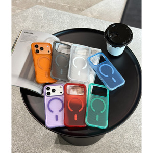 Coque de téléphone magnétique ondulée unie tendance pour iPhone 17 Pro Max, compatible avec le corps du téléphone Apple 16 Pro, anti-chute, pour modèles 16/17, marque tendance - Product Image 2
