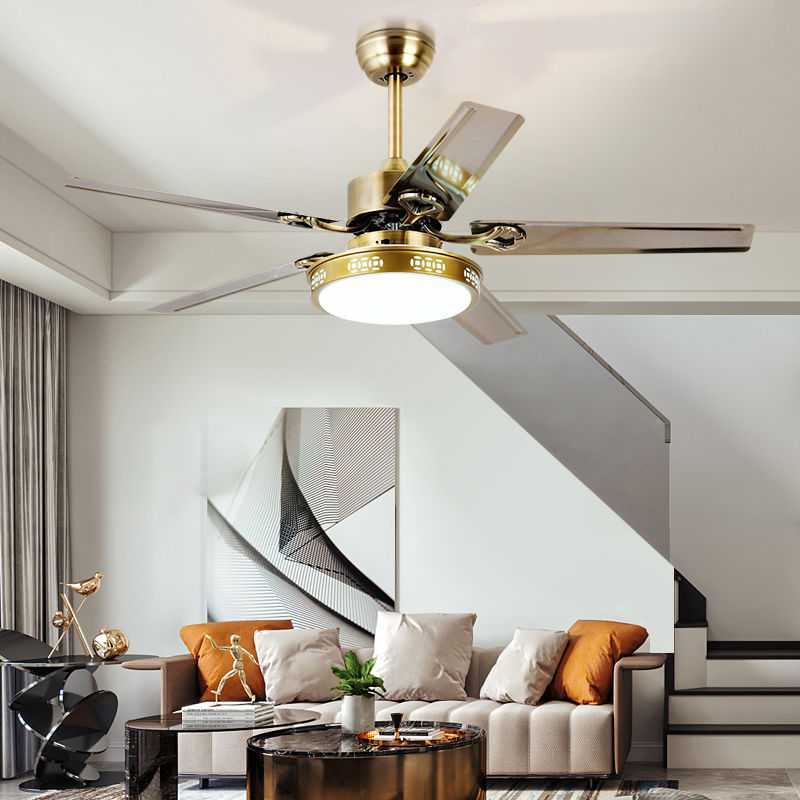 Modern LED Ceiling Fan Lamp for Home for Dining Living Bedroom AC Motor Hot Industrial Design for Study and Bedside