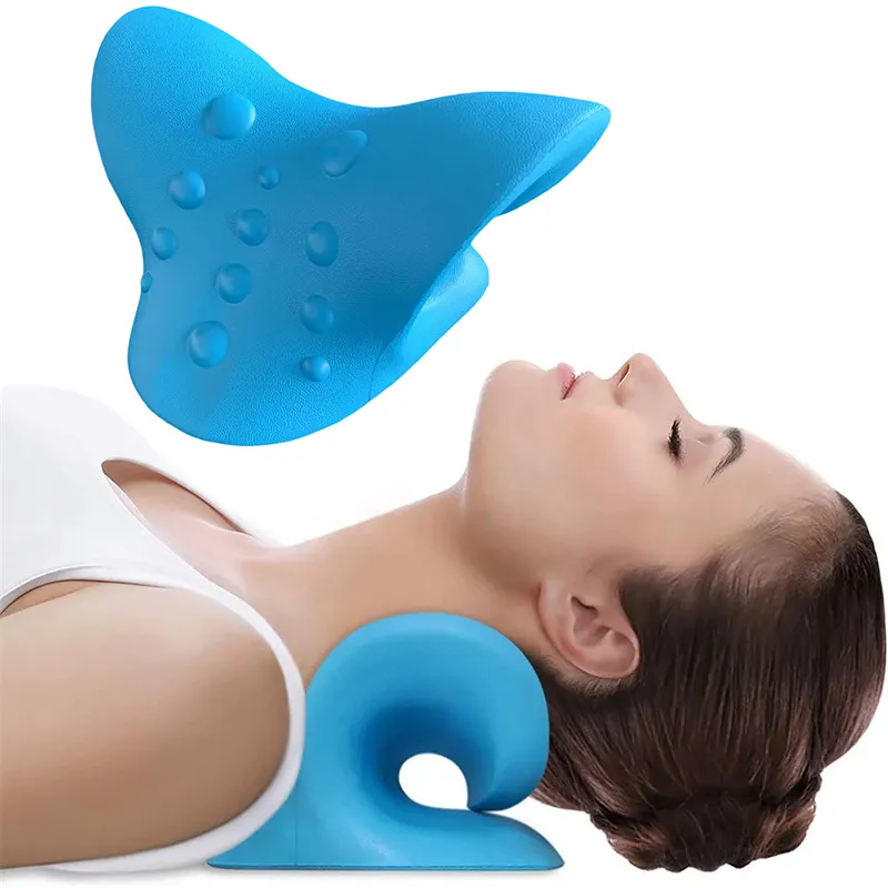 YOUJIE all'ingrosso per alleviare il dolore al collo cuscino chiropratico in schiuma morbida per collo e spalle Relaxer trazione cervicale