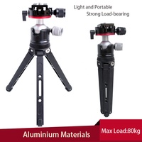 Tripod meja berat multifungsi, tripod mini sudut tembak dapat disesuaikan untuk kamera, dudukan tripod profesional