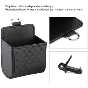 <strong>Car</strong> Phone Holder Mount Air Vent Hanging Storage Box <strong>Car</strong> Mobile Phone Bag PU Leather Glasses Organizer Support <strong>in</strong> <strong>Car</strong> <strong>Accessories</strong> - Product Image 5