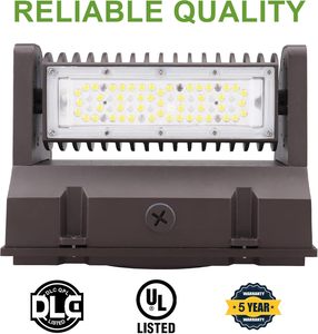 Có thể điều chỉnh 40 wát <span class=keywords><strong>LED</strong></span> tường gói ánh sáng 5400 lumens 5000K Nhiệt độ màu xoay nhôm Wall Mount IP65 không thấm nước/Chống bụi - Product Image 4
