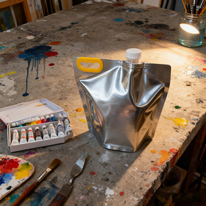 Bolsa de Aluminio con Boquilla, Resistente a la Corrosión, Portátil, Tipo Bolso, para Recubrimiento Adhesivo, Líquido Químico - Product Image 6