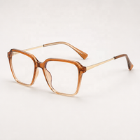 Monture de lunettes carrées anti-lumière bleue pour femme, style adulte tendance, en acétate et TR90, montures optiques en gros