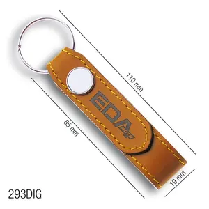 Portachiavi 293DIG in pelle Made in Italy merchandising - Product Image 1