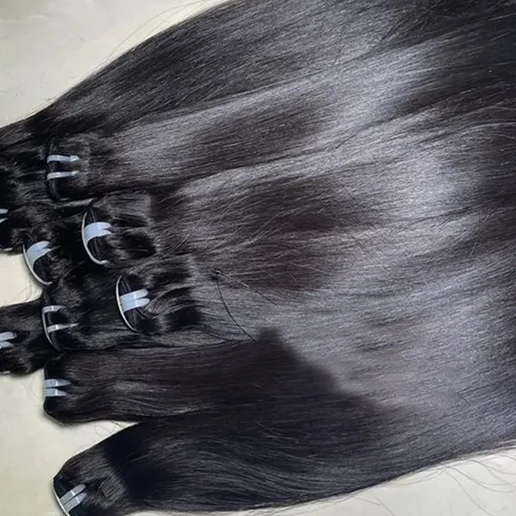 Venta al por mayor extensiones de cabello brasileño vietnamita en bruto paquetes de cabello liso humano virgen