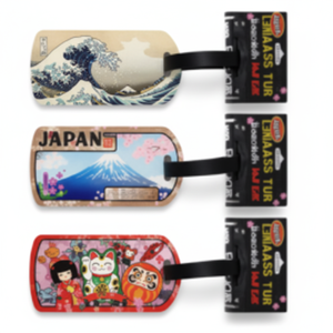 Montare etichette per bagaglio Fuji nome Tag Tack Lug per un facile attacco - Product Image 1