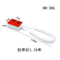 Diebstahlsicheres Feder-Sicherheitskabel Elastischer Drahtseilhalter für Mobiltelefon TV-Fernbedienung Display-Organizer