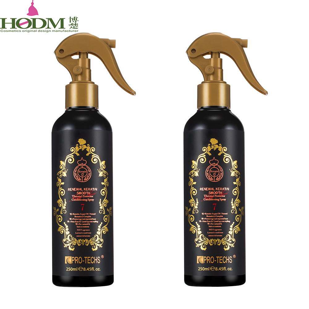 Профессиональная собственная марка, Кератиновое лечение, ТермоЗащита, Стайлинг волос, сильная фиксация, спрей для волос для взрослых