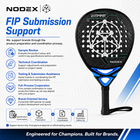 Raquette de padel NODEX en forme de diamant pour une puissance d'attaque élevée, raquette de padel de haute qualité, vente chaude, raquette de padel en fibre de carbone 12K personnalisée