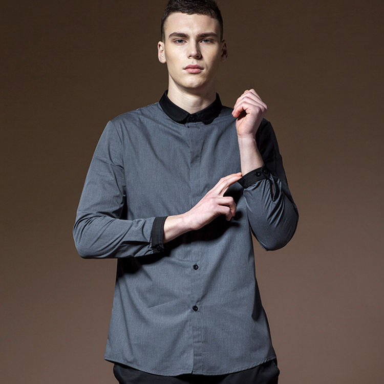 dark grey men's long sleeves