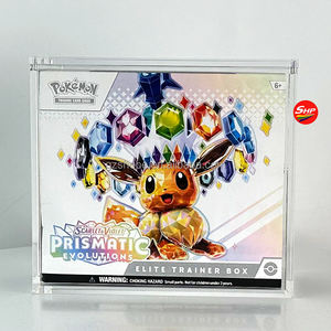 SHP Protection Acrylique <span class=keywords><strong>ETB</strong></span> <span class=keywords><strong>Pokemon</strong></span> SV8.5 Prismatic Evolutions Elite Trainer Box Edge Aimante Vitrine Acrylique Avec Aimant - Product Image 1