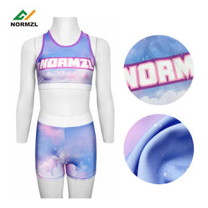 Groothandel Sublimatie <span class=keywords><strong>Cheer</strong></span> Oefent Kleding Op Maat <span class=keywords><strong>Cheer</strong></span> Tops Korte Broek Oefent Pak Cheerleading Training <span class=keywords><strong>Wear</strong></span> Set - Product Image 5