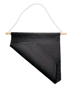 Biểu Tượng Tùy Chỉnh In Màu Đen Treo Cờ Trống Bông Vải Biểu Ngữ Cờ Cho Trang Trí Sử Dụng Làm Của Vải - Product Image 3