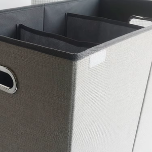 Giỏ Đựng Đồ Giặt Có Thể Gập Lại Với 4 Giá Đỡ Có Thể Tháo Rời, Lớp Lót Chống Thấm Dày, Giỏ Đựng Đồ Giặt Hình Vuông Lớn Cho Phòng Tắm, - Product Image 3