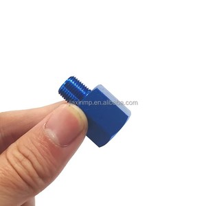 Adaptador de Rosca Hembra M121.5 a Macho 1/8NPT, Aluminio Anodizado Azul, Conexión de Conversión para Manómetro de Combustible/Aceite para Motores de Automóviles - Product Image 5