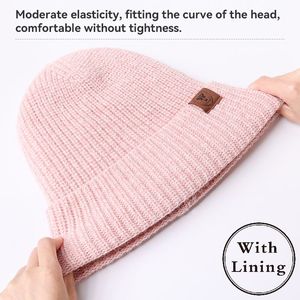 OEM Service OZERO Smooth Texture Morning <strong>Walks</strong> Polyester Beanie Cashmere <strong>Hat</strong> for Men &amp; Women - Product Image 3