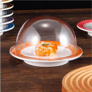 Assiette de service ronde en mélamine colorée de style japonais avec logo personnalisé, pour restaurant, hôtel, pizza, sushi, nourriture, en-cas - Product Image 6