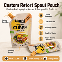 Pochette à bec en plastique de qualité alimentaire résistante aux hautes températures pour Ketchup BBQ Sauce piquante Chili Ail Salsa Pâte de tomate Salade de sushi