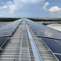 Sıcak Daldırma Galvanizli Çelik Izgara Yürüme Yolu, Güneş Enerjisi PV Bakım Erişimi için Korozyon Önleyici