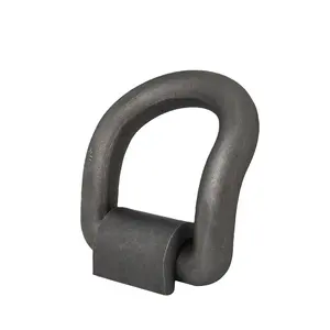 Heavy Duty Cargo Lashing Ring Forged Bend Weld-On D Ring with/without Mounting Bracket, Towing D-Rings Tie Down