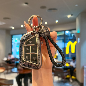 Sang trọng chìa khóa xe Fob Bìa tương thích từ xa Bìa vỏ chìa khóa cho Cadillac Escalade CTS SRX XT5 ATS STS và CT6 loạt chìa khóa xe - Product Image 3