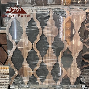Panneau acoustique en bois <span class=keywords><strong>de</strong></span> chêne noir Wayon, panneau mural insonorisant, fond en feutre polyester pour bureau moderne - Product Image 3