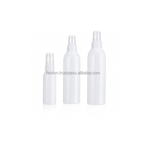 Flacon vide en PET aspect verre givré avec pompe à col doré pour sérum et crème pour le visage - Product Image 1