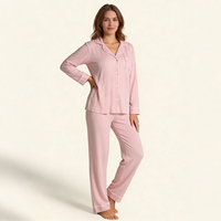 Pyjama deux pièces pour femmes Hongbo, vêtements de nuit en modal, nouveaux pyjamas de luxe pour femmes, vêtements de détente de boutique, pyjama en bambou pour femmes