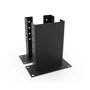 Metal Embedded Column Bracket Rectangle Wall Mounted Sturdy Industrial Hardware Connection Accessory 150MM - Product Image 1