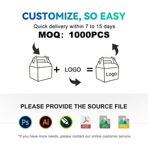 Biểu Tượng Tùy Chỉnh Cá Nhân Gấp Bìa Takeout Thực Phẩm Hộp Cookie Donut Macaroon Bao Bì Hộp - Product Image 3