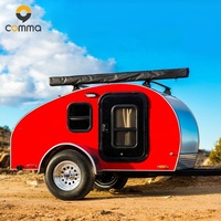 Mini-remorque légère de camping, remorque portable avec des larmes