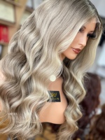 Perruque en cheveux humains HD Lace Front 13x5 personnalisée en gros, sans colle, avec ligne de cheveux naturelle, qualité supérieure, pour salons et marques de perruques