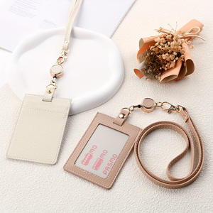 Porte-carte d'identité en cuir PU de style japonais, cordon détachable, porte-badge tendance, accessoire pour le travail, les étudiants, les cartes de repas, etc. - Product Image 3